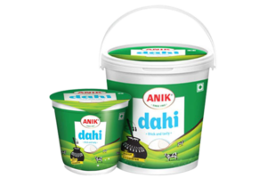 Anik curd cup and Anik curd tub products
