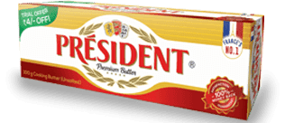 President 100gm Unsalted Butter